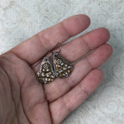 Mara/Hand Painted Pewter Charm Nobium Earrings