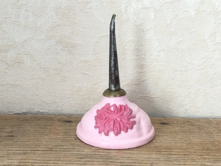 Pink Ring Holder/Tiny Upcycled Vintage Oil Can by lydeen