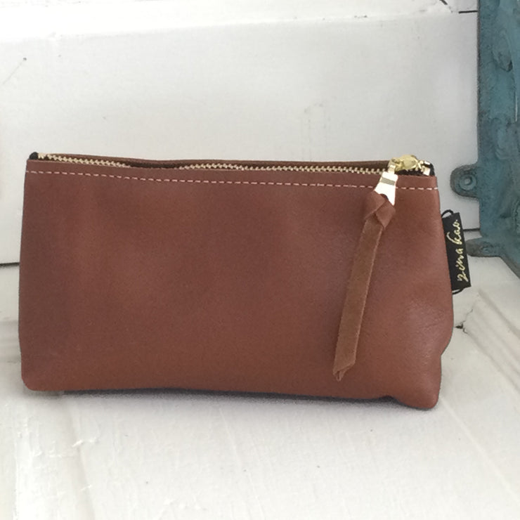 Bardot/Saddle-Leather Zip Bag by Zina Kao