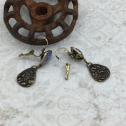 Mol/Swarovski Crystal & Brass Earrings