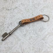 Vintage Key Leather Keychain