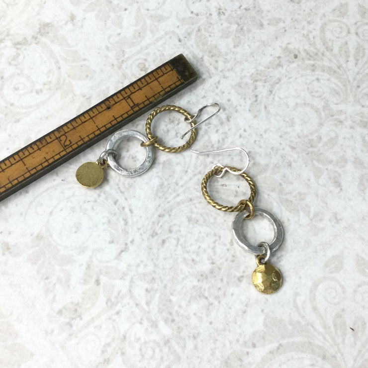 Turly/Gold & Silver Rings & Charm Earrings